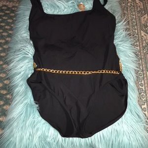 Michael Kors Navy One Piece Swimsuit